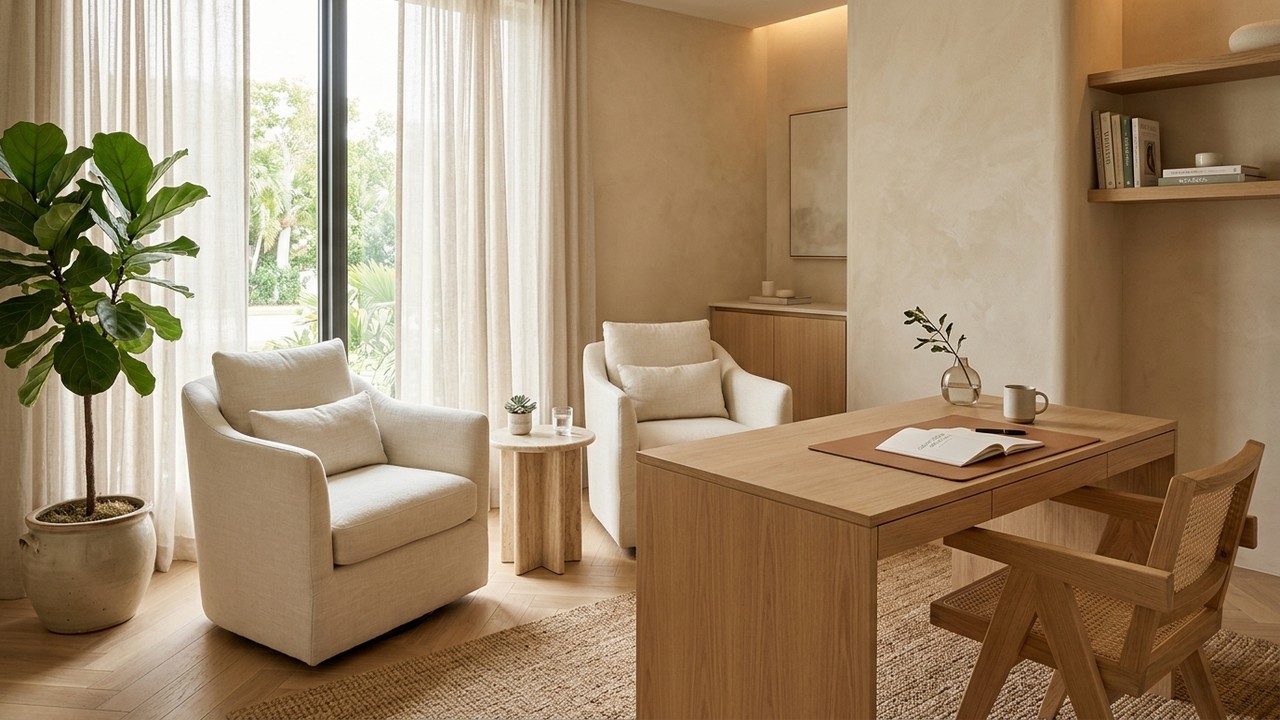 Quintana Medical Services contemporary clinical consultation suite in Doral, FL